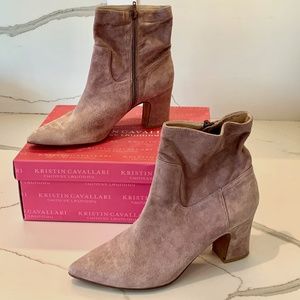 (NEW)Kristin Cavallari by Chinese Laundry  Oakland Bootie Kid Dusty Purple Suede